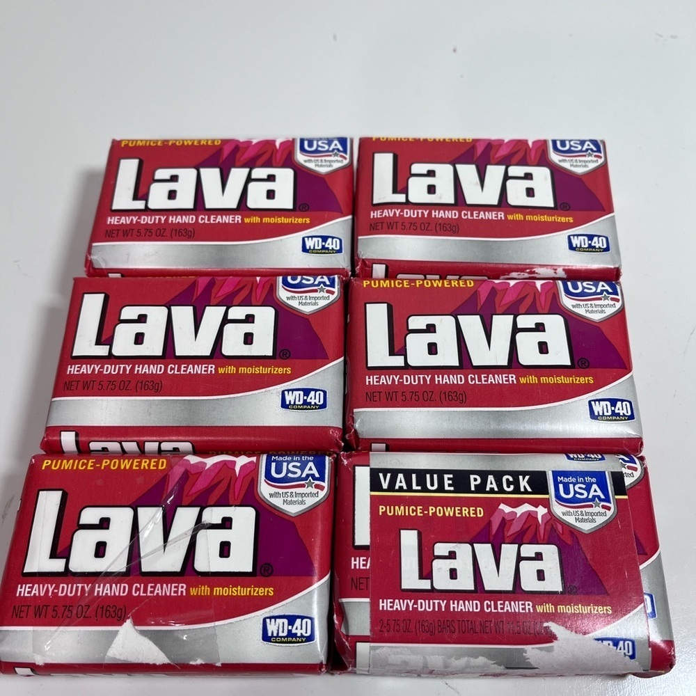 Lot of 6! Lava Soap Heavy-Duty Hand Cleaner pumice powered 5.75‎ oz NEW